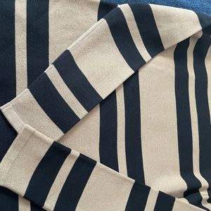 Tan &black stripe sweater